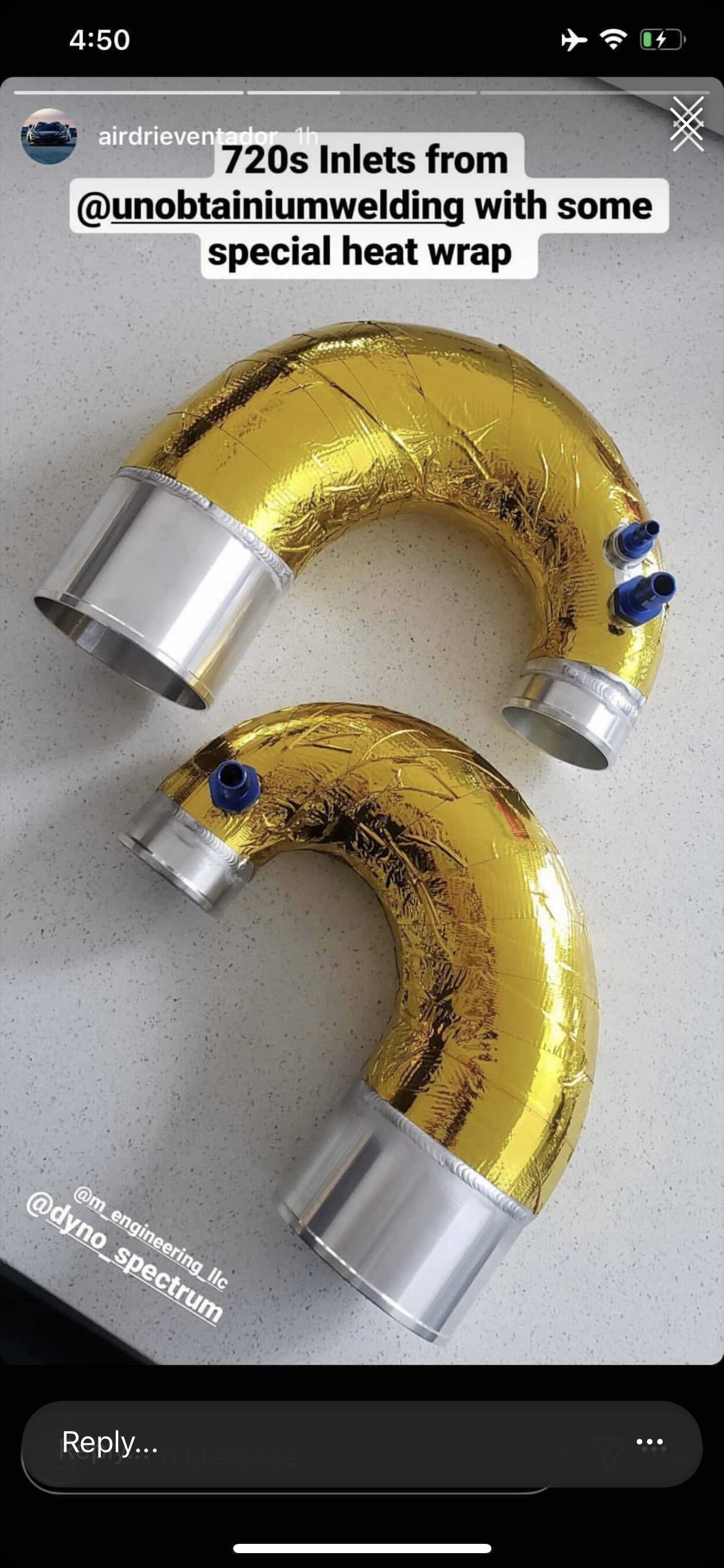 McLaren Billet Turbo Inlets