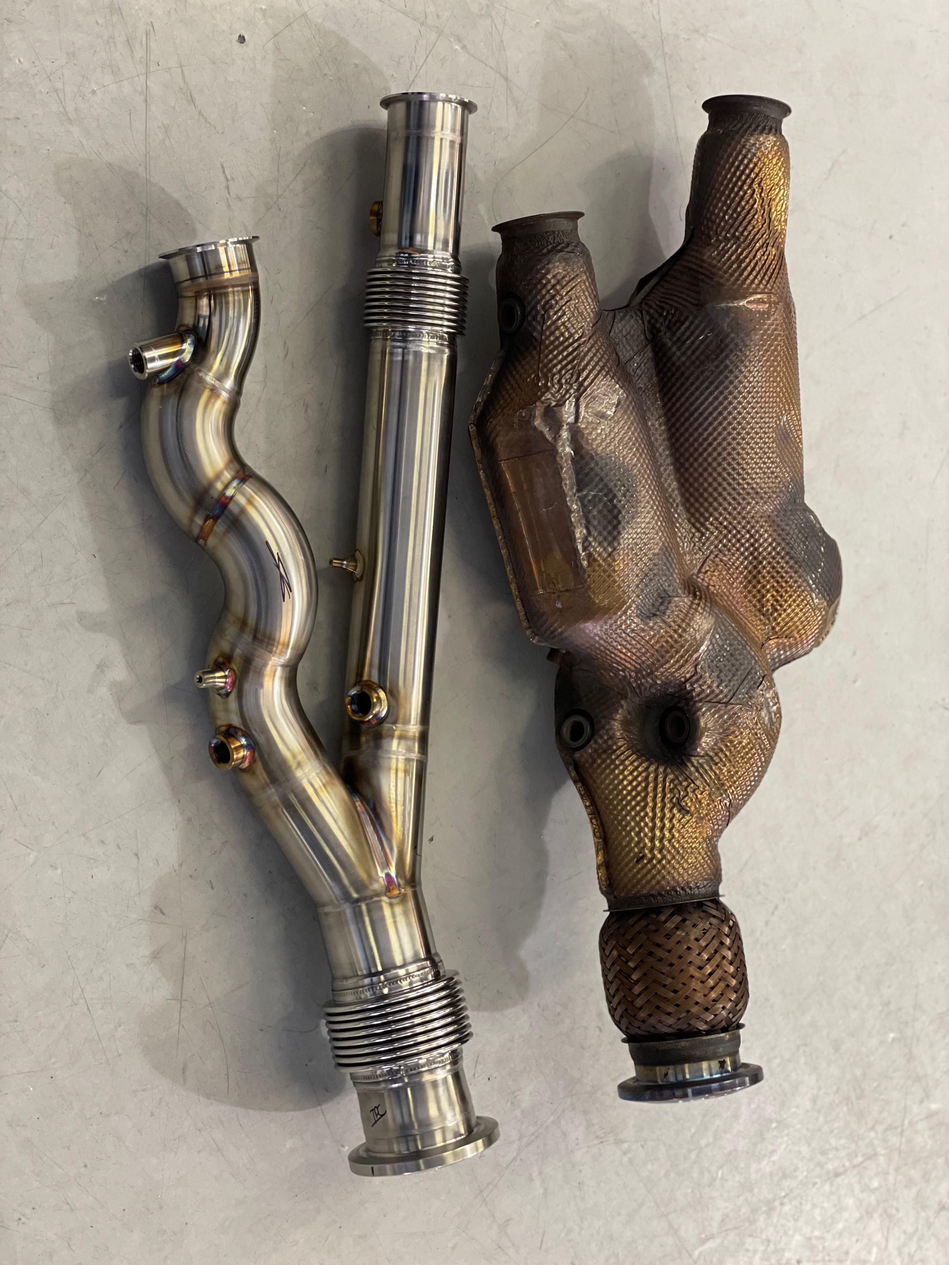 Lamborghini Aventador SVJ High Flow 3" Downpipes
