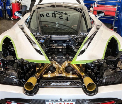 McLaren 720S: Titanium, Inconel or Stainless X-Pipe Exhaust
